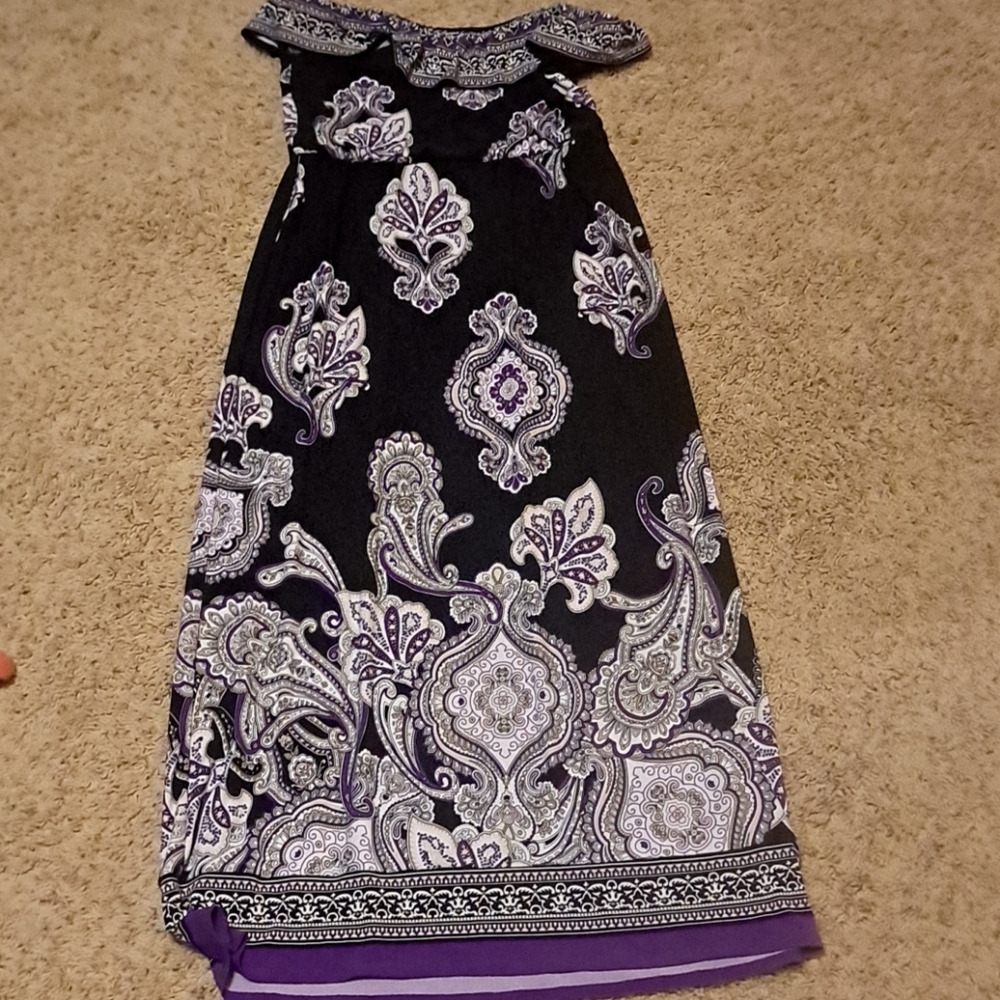 White house black market strapless dress